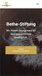 Mobile Screenshot of bethe-stiftung.de